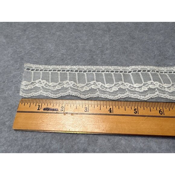 Vintage Cream Lace Trim 1.75" wide by 1 Yard + 13" For Sewing Crafts Decorative - Picture 2 of 5